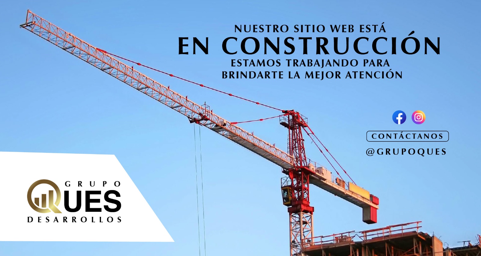 Nuestro sitio web se encuentra en construcción. Estamos trabajando para brindarte una mejor atención